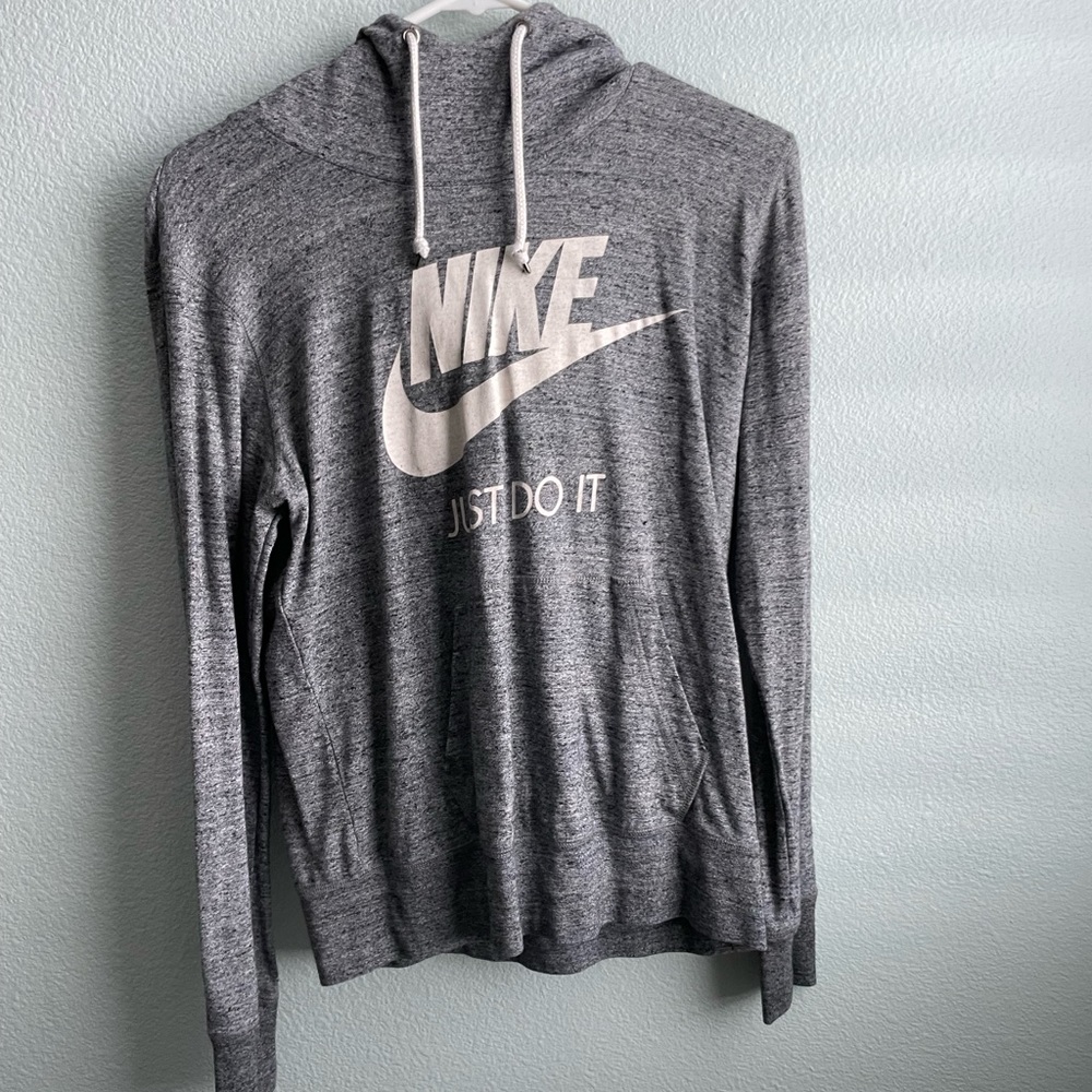 thin gray nike hoodie!